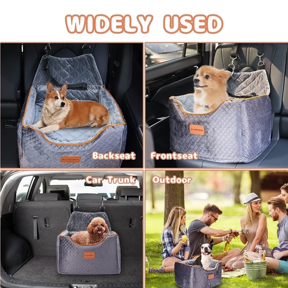 Alfatok Memory Foam Elevated Booster Pet Car Seat w/ Washable Cover NWT - Picture 8 of 10